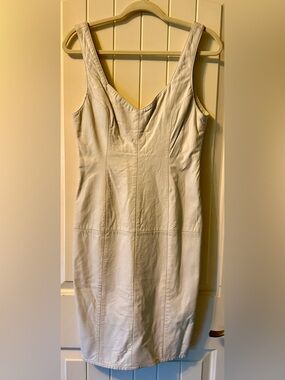 Vintage TANNERY WEST Leather Dress 80s/90s